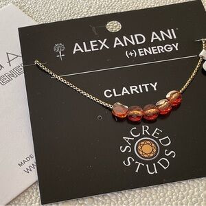 Alex and Ani adjustable crystal bracelet NWT
